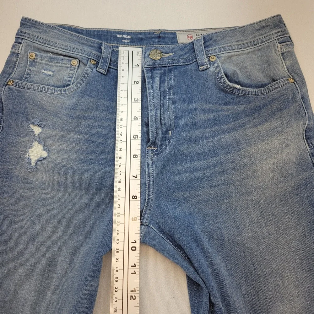 AG Adriano Goldschmied Jeans Kids 18 Blue The Noah Straight Medium Wash Denim